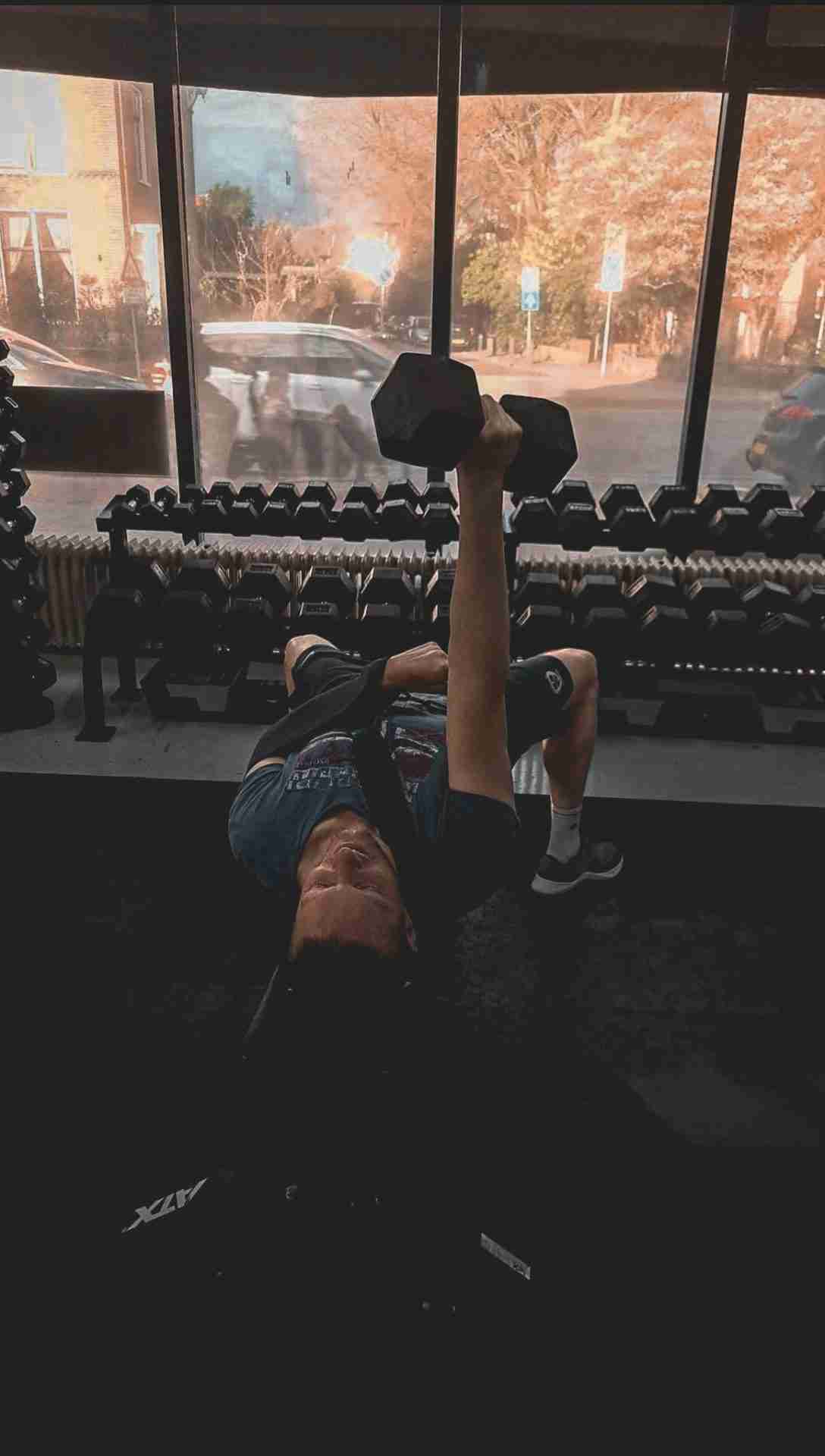 Dumbell press personal training